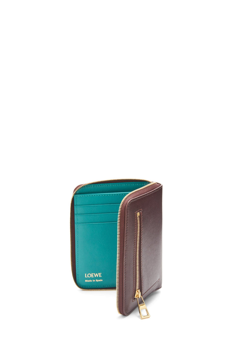 KNOT ZIPPE ZIPPE PABLIC WALL IN CONSEABLE NAPPA SHROUND Bordeaux/Emerald LOEWE