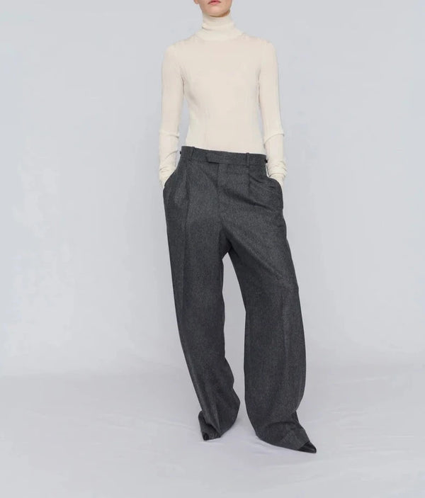 Pantalon large en flanelle Gris CARVEN