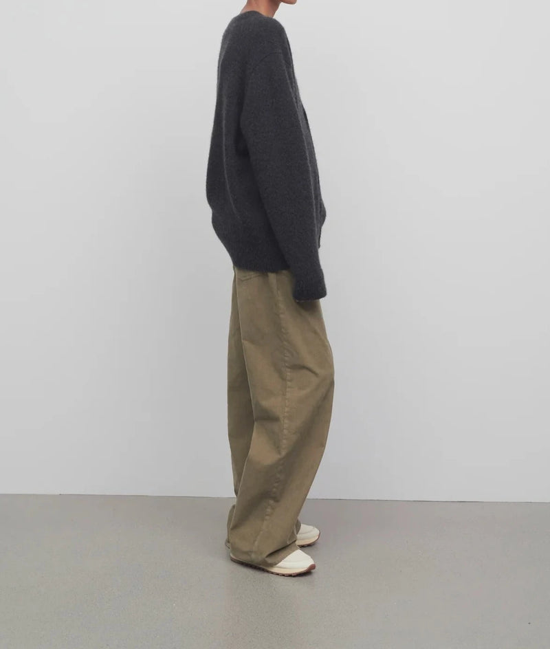 Pants "Eglitta in cotton khaki cotton velvet" The Row