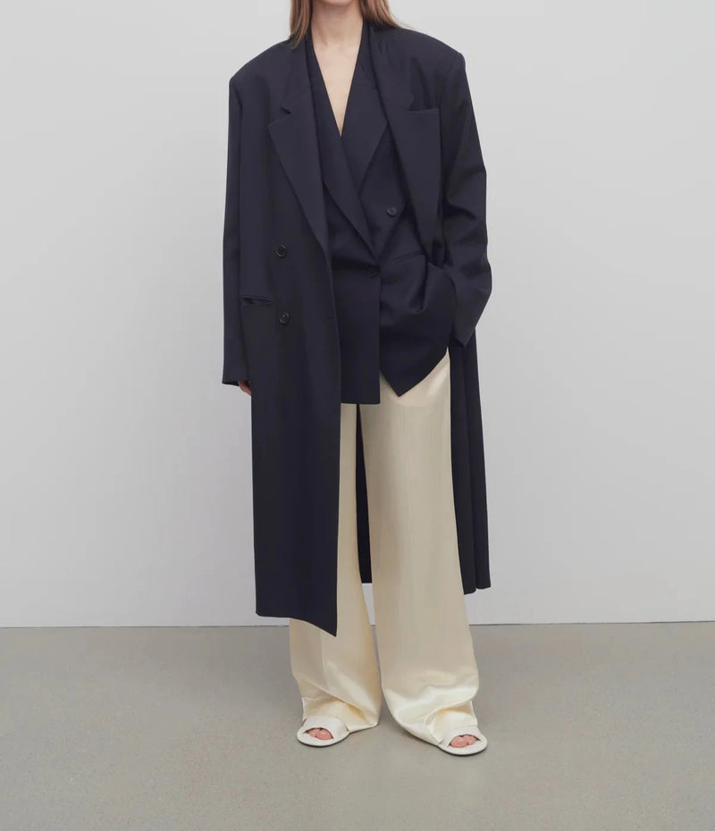 Coat "Indra in Marine Wool" The Row