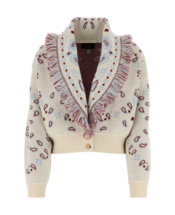 Cardi-Bomber Chalk (Blanc Cassé/ Multicolore)" ALANUI