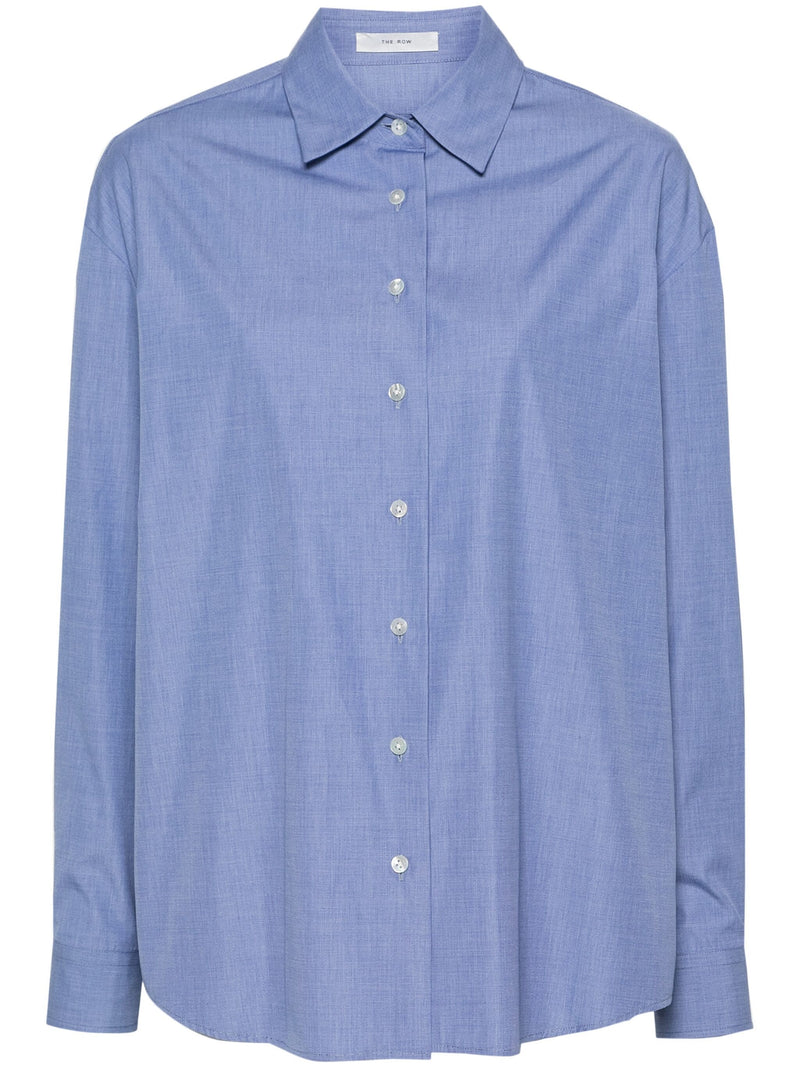 Blue cotton shirt "The Row Blue Cotton Shirt" The Row