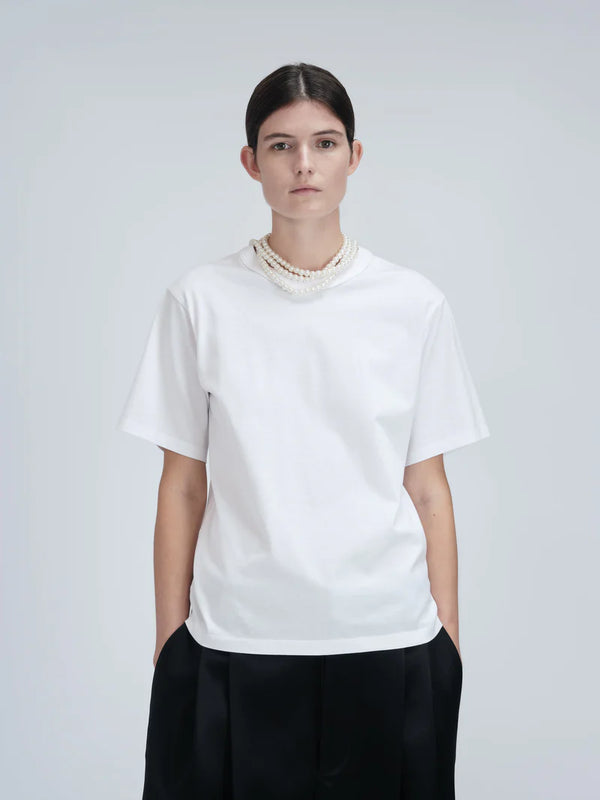 T-shirt Pearl en jersey classique Blanc CARVEN