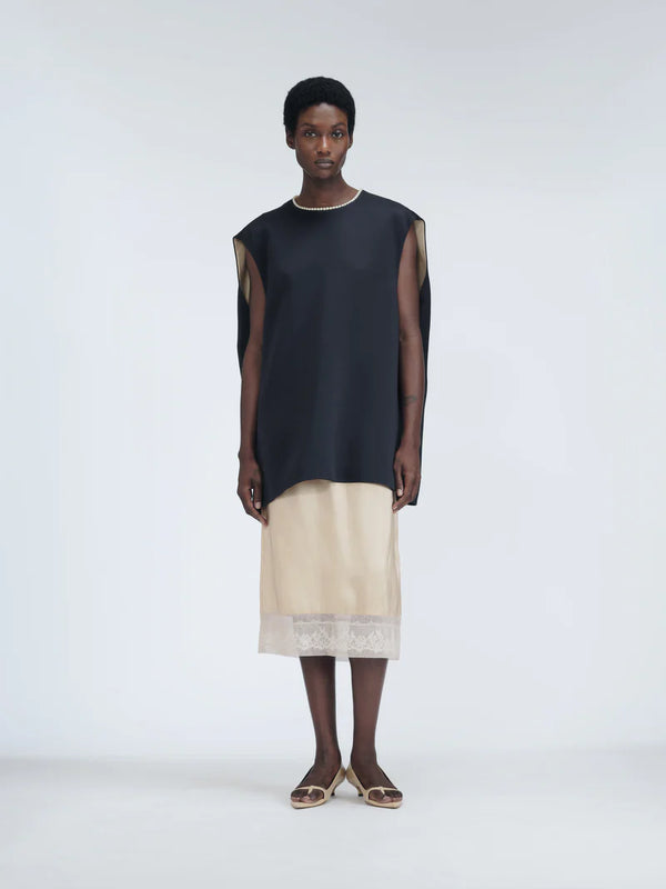 Top cocon en double satin Midnight CARVEN