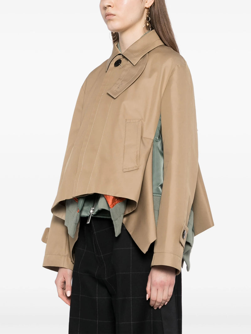 Blouson Beige/Kaki/ Orange SACAI