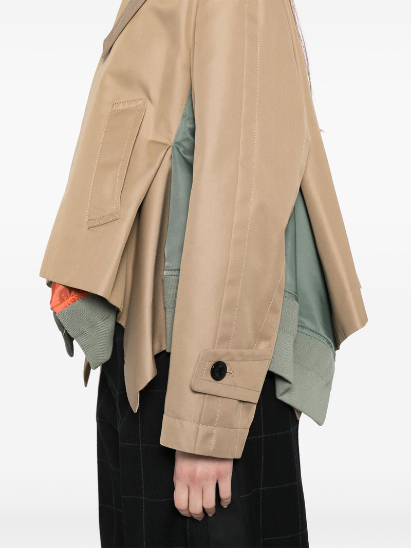 Blouson Beige/Kaki/ Orange SACAI