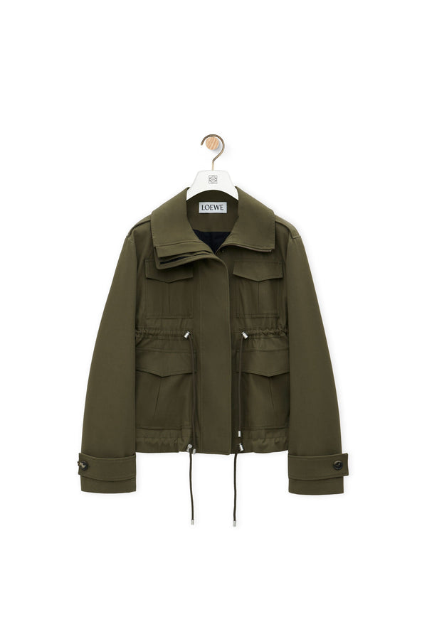 Cotton parka tea dust glaze (khaki) loewe