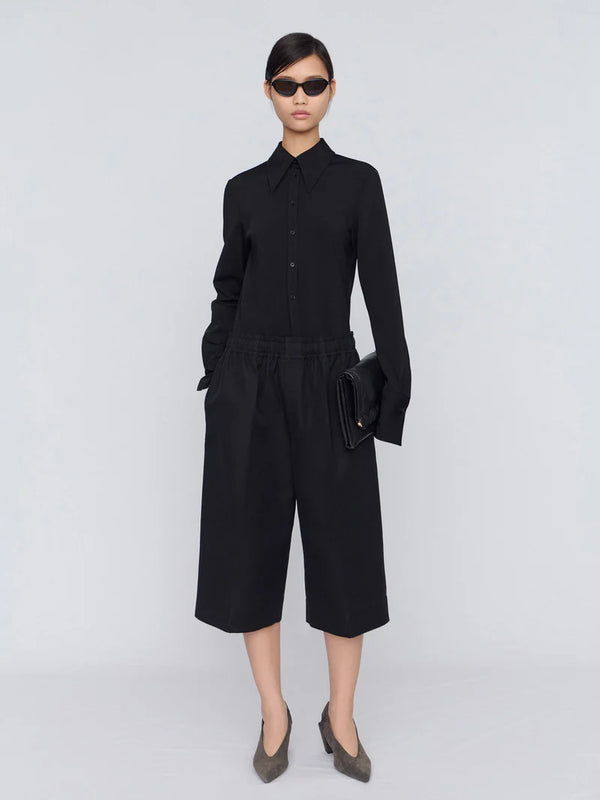 Bermuda long in cotton and silk threesome Black Carven