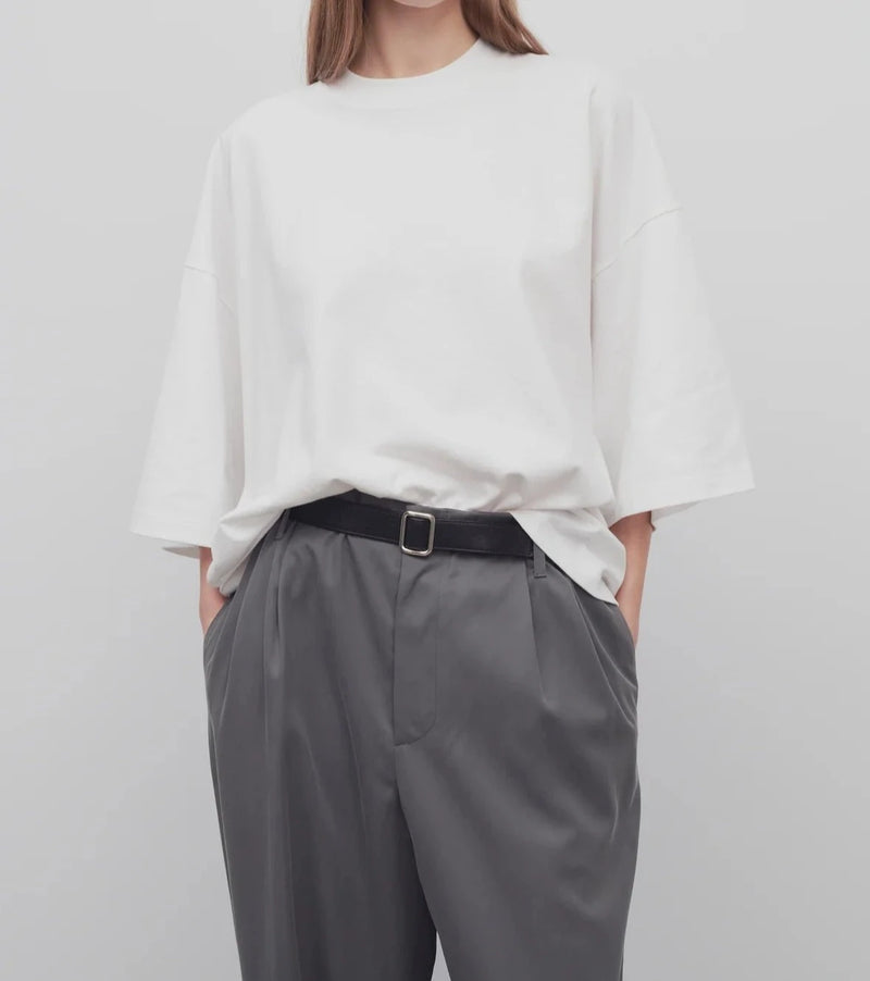 T-shirt oversize "Issi en coton Blanc" THE ROW