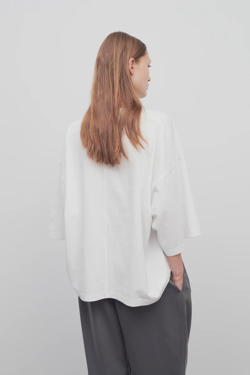 T-shirt oversize "Issi en coton Blanc" THE ROW