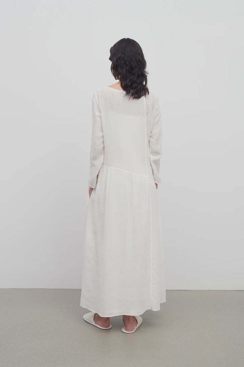 Robe "Callas en Coton Blanche" THE ROW