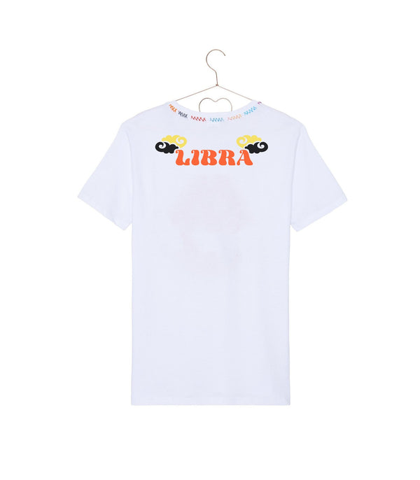 T-shirt "Astro Balance Blanc/ Multicolore" MONOKI