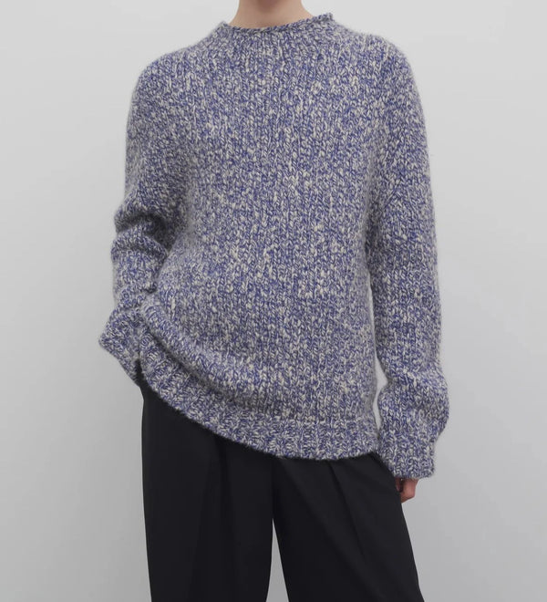 Pull "Hauren En Cashmere Bleu / Porcelaine mixed" The Row