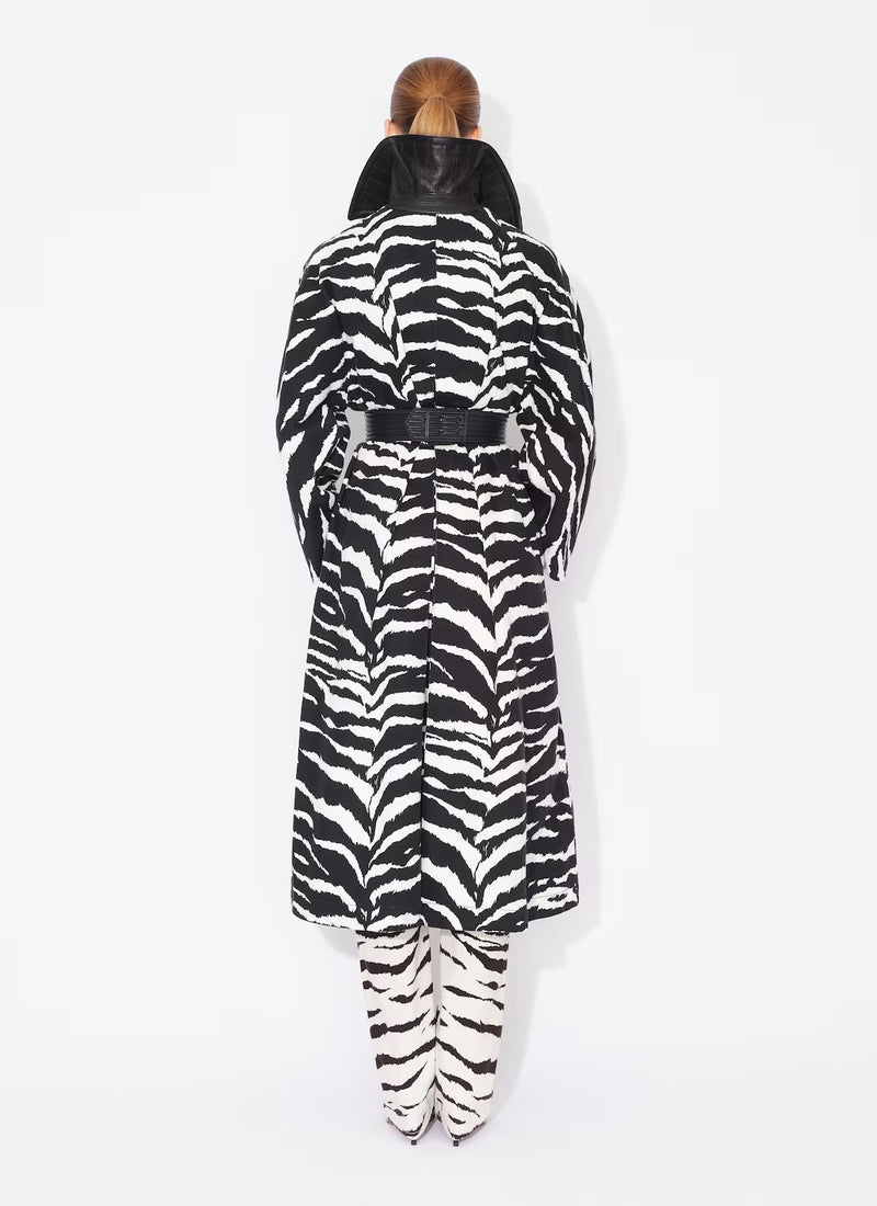 Zebra trench Black/ White alaia