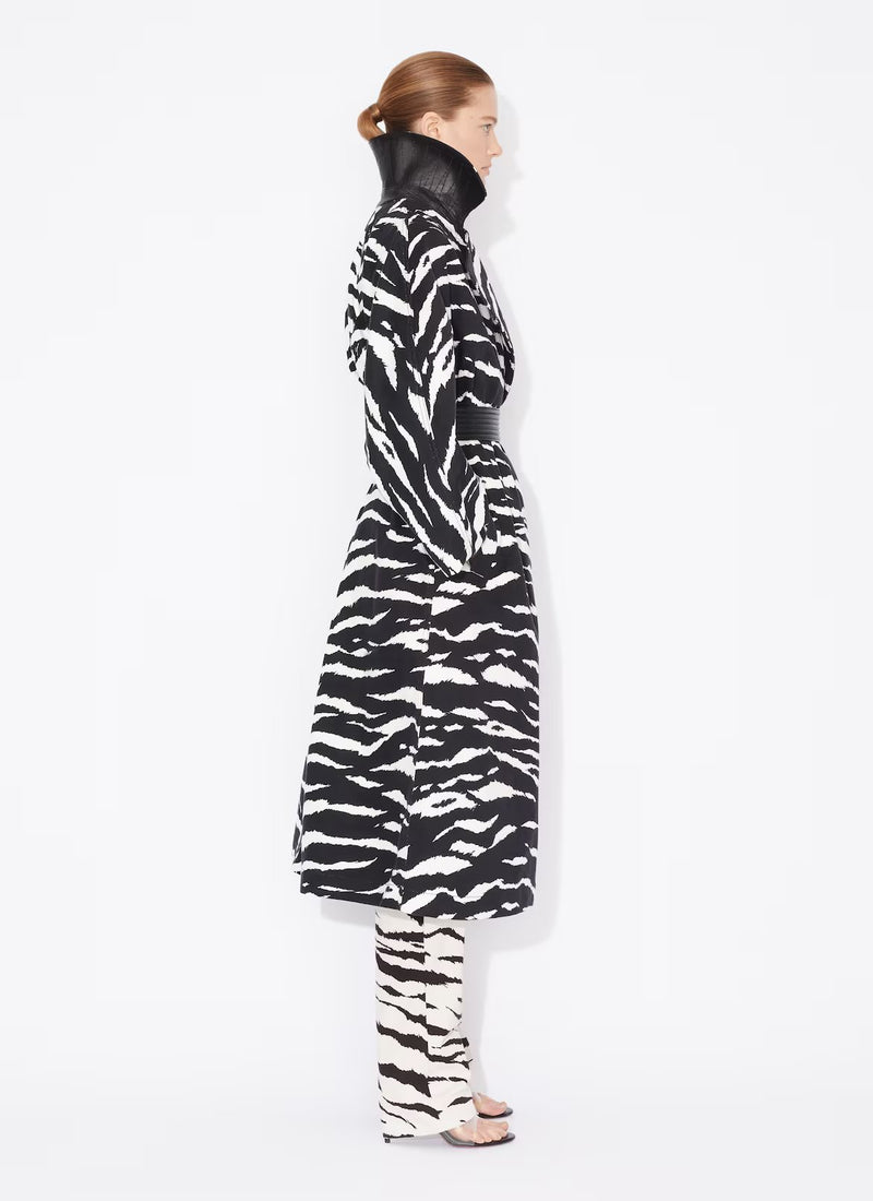 Zebra trench Black/ White alaia