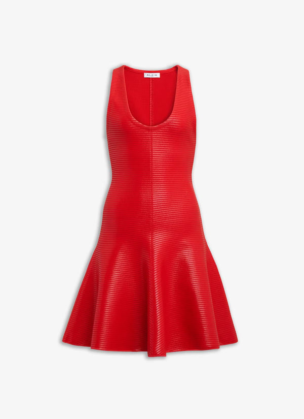 Red coated dress Alaia
