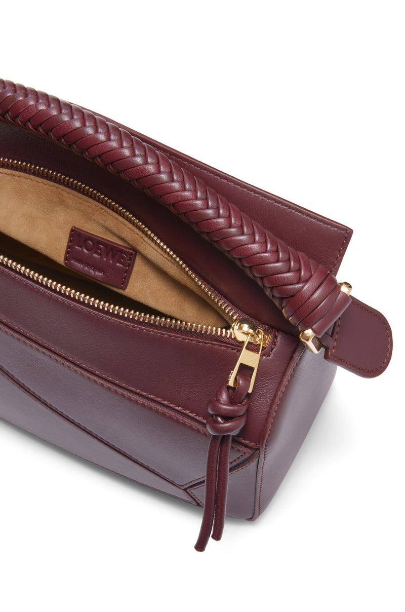 Bag "Small Puzzle in Soft Bordeaux Dark Bordeaux" LOEWE Bordeaux