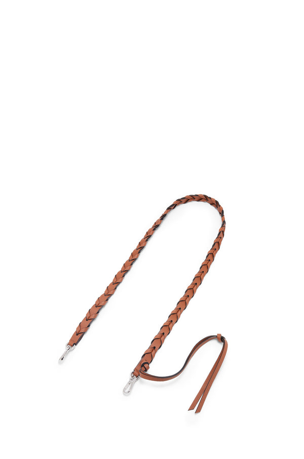 Loewe brown braided veal leather strap