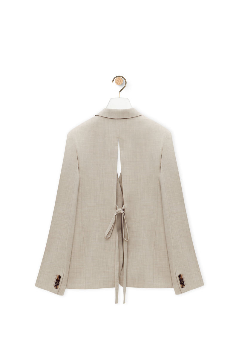 Loewe beige wool blazer jacket