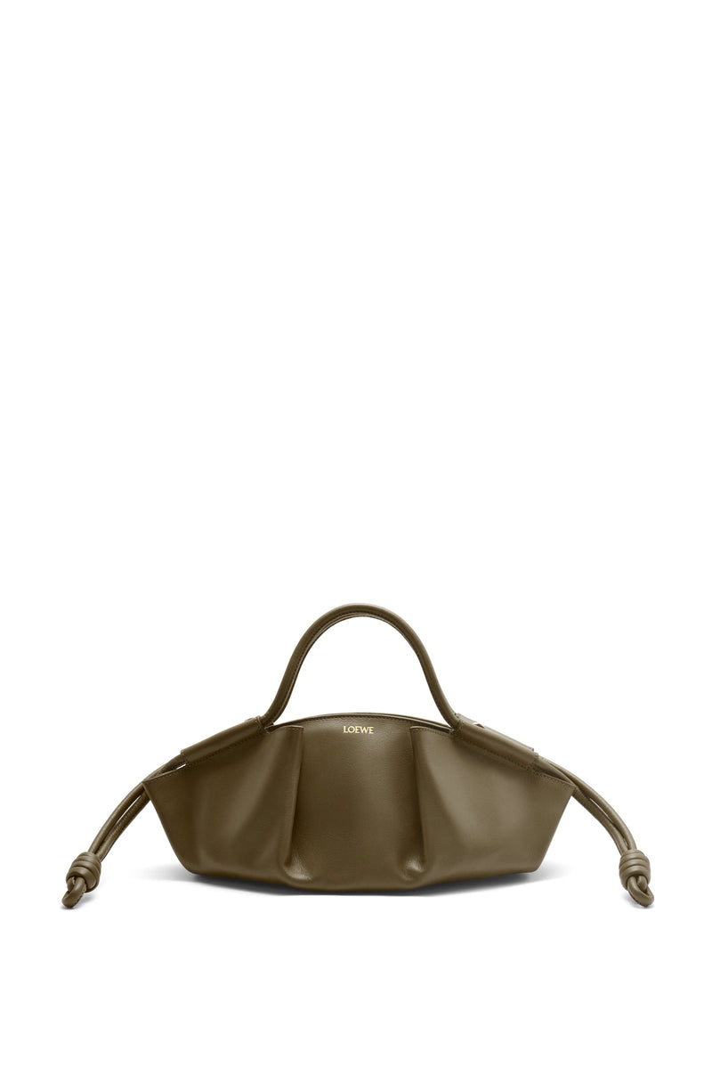 Bag "Small Pasteo in brilliant nappa veal leather Green Dark Khaki "Loewe