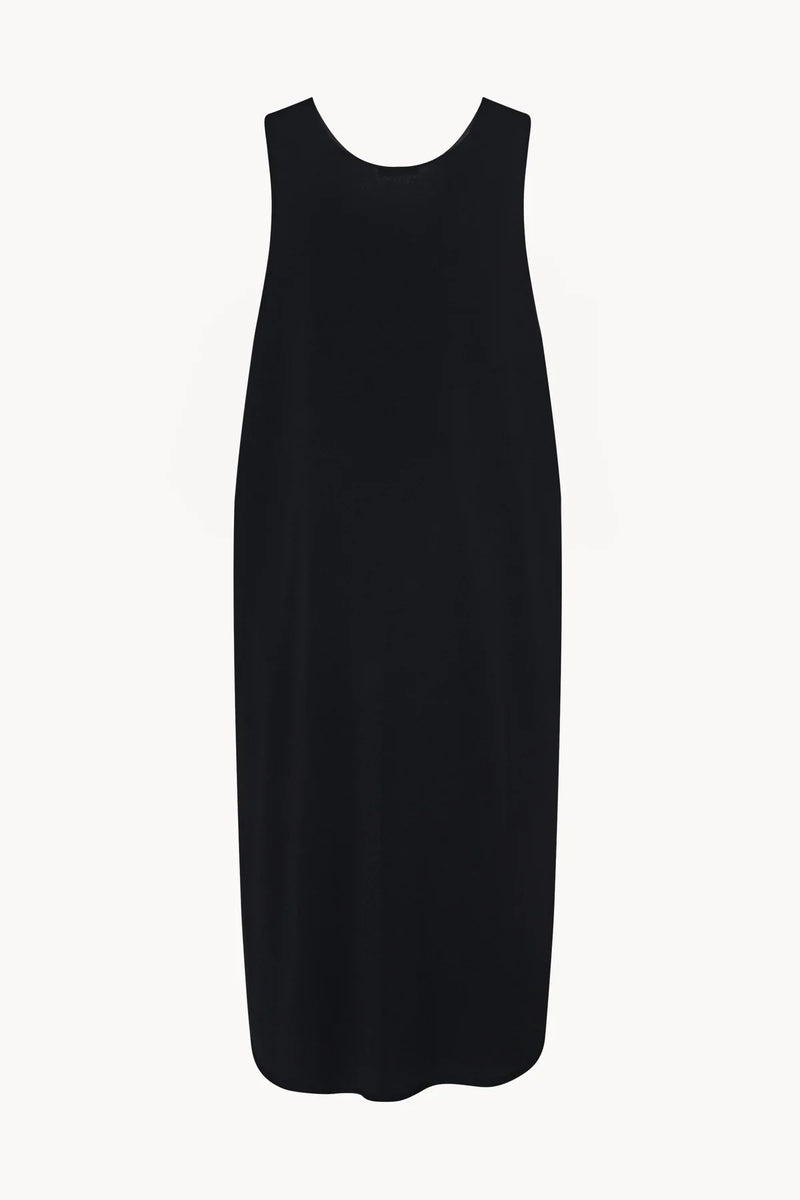 "Agla viscose and polyester dress Black"The Row