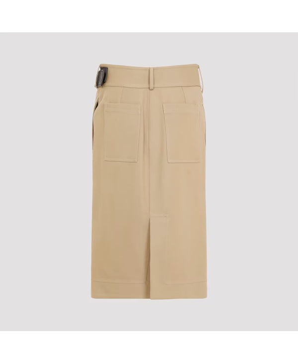 Skirt with beige belt BOTTEGA VENETA