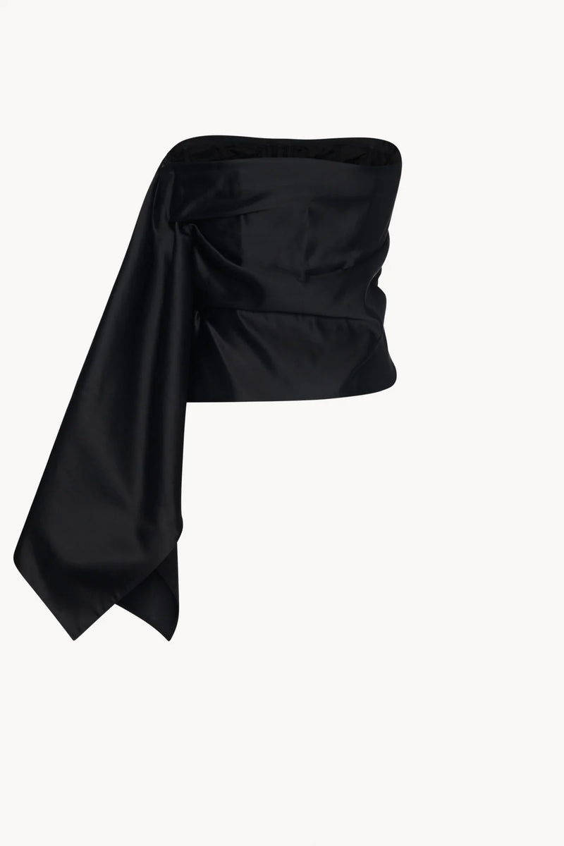 High headband "nana in viscose and cotton Black"The Row