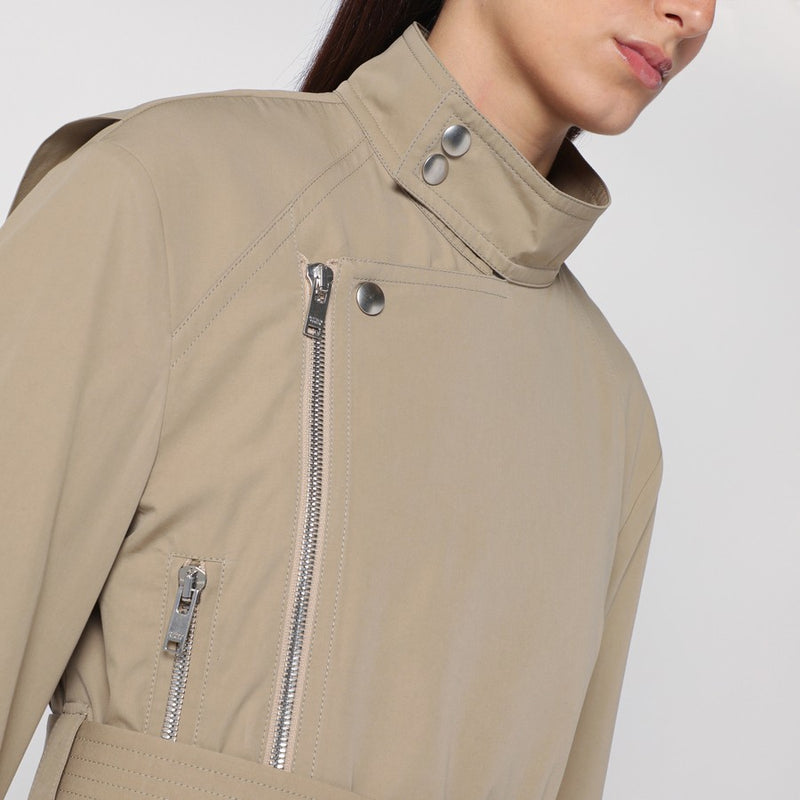 Light jacket with beige belt BOTTEGA VENETA