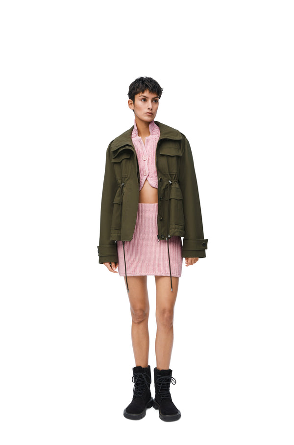 Cotton parka tea dust glaze (khaki) loewe