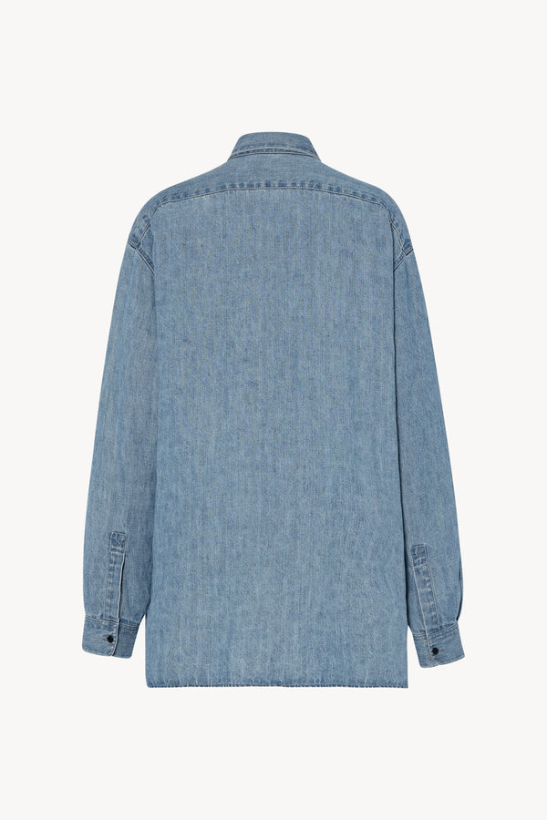 "Nessa Linen Shirt" Floated blue The Row