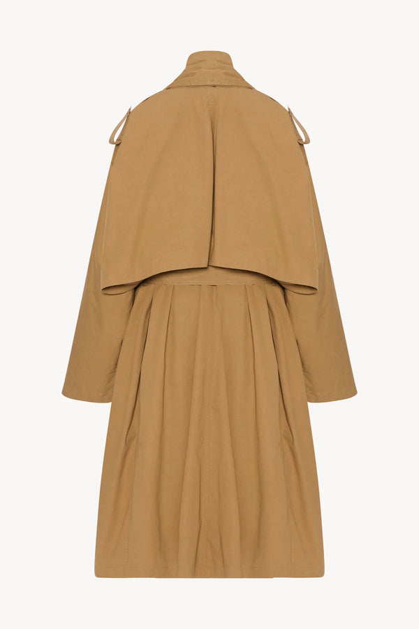 "Pami Manteau en Coton Deep Bistre Beige" THE ROW