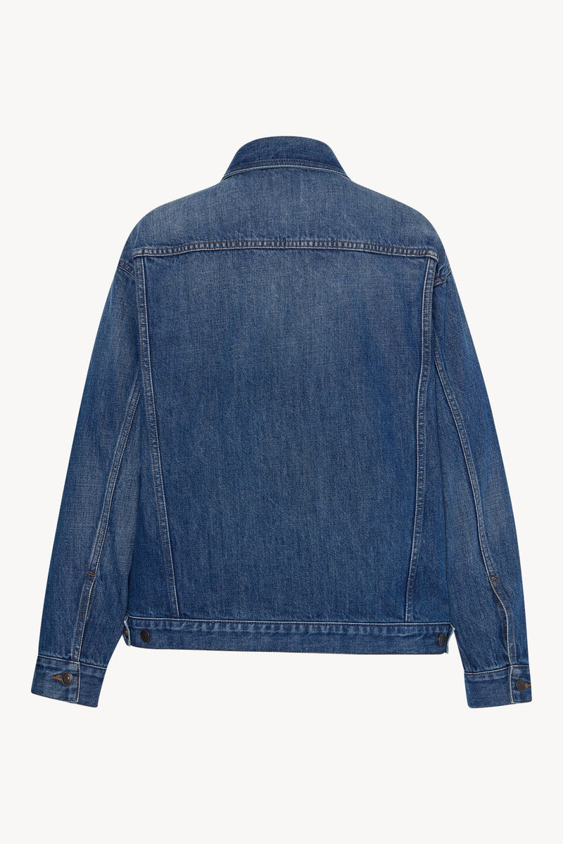 "SEBILIA Tired blue cotton jacket" The Row