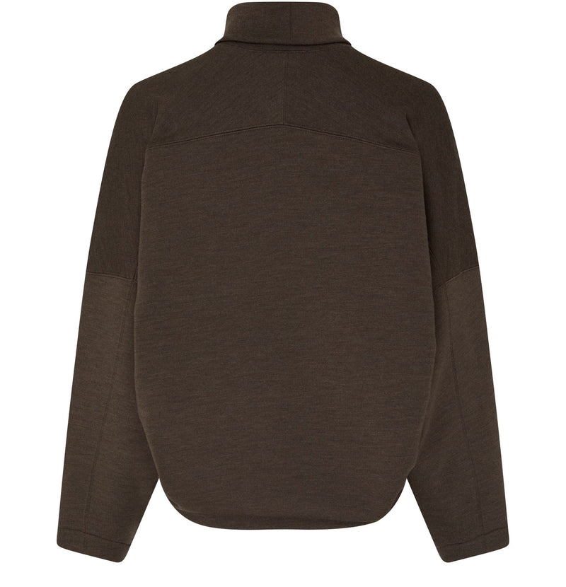 Dark brown turtleneck Lemaire