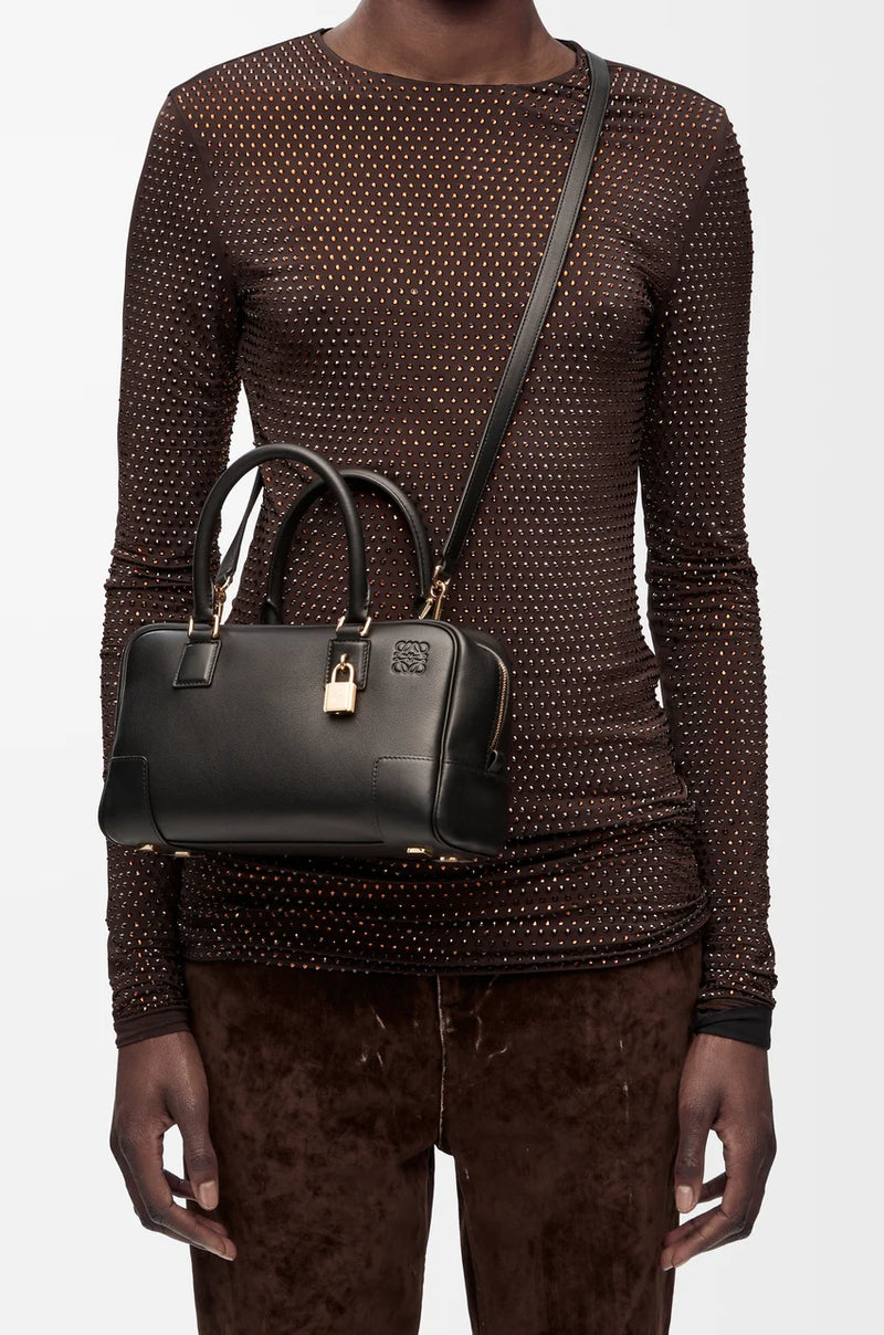 Sac "Amazona 23 en cuir de veau nappa Noir" LOEWE