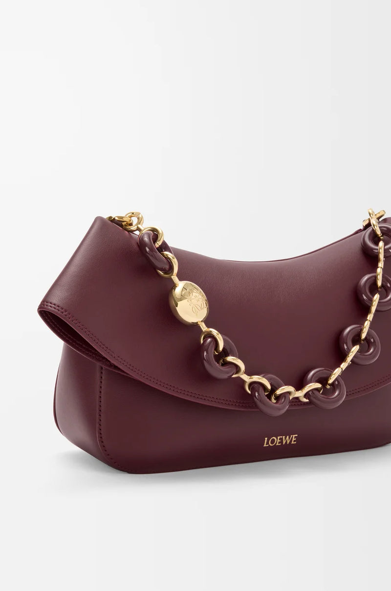 Bag "Medium Ola in Smooth Small Bordeaux Dark" Loewe leather leather