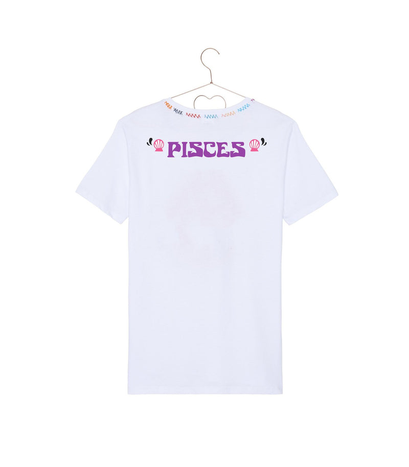 T-shirt "Astro white/ multicolored fish" monoki