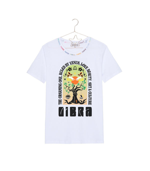 T-shirt "Astro white/ multicolored balance" monoki