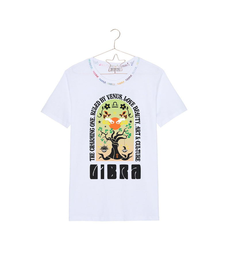 T-shirt "Astro white/ multicolored balance" monoki