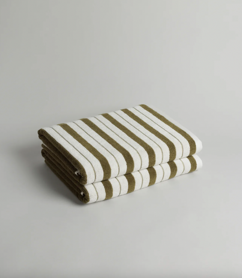 Drap de bain longue "Madison Caper/ Chalk" BAINA