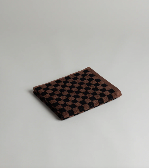 Hand towel "Josephine Tobacco/ Black"Baina