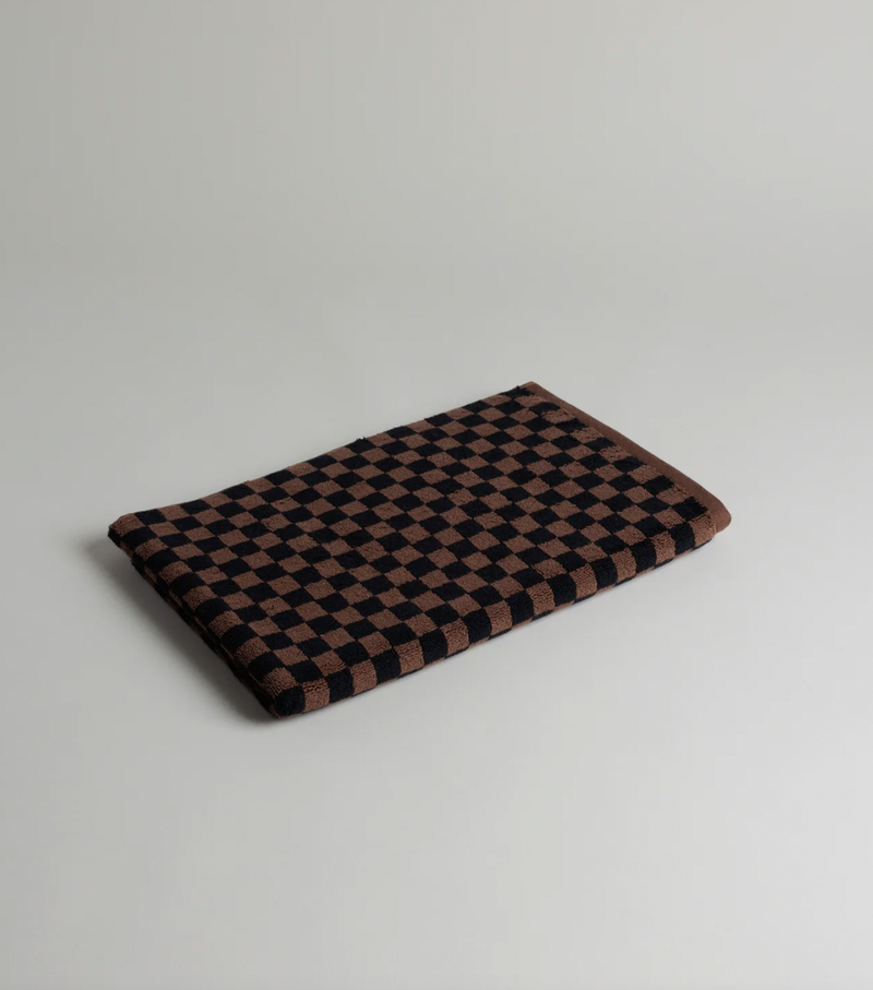 Bath mat "BEPPU Tobacco/ Black"Baina