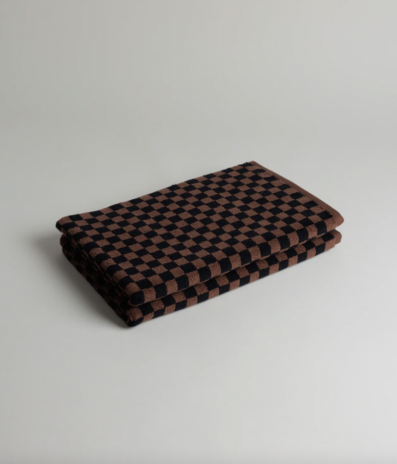 Bath mat "BEPPU Tobacco/ Black"Baina