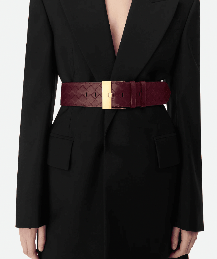 "Rabbit belt Black / Gold" BOTTEGA VENETA