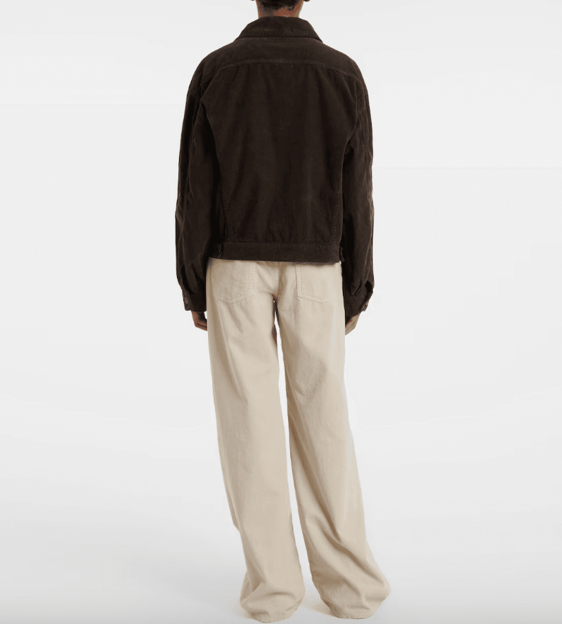 Veste velours "Ness Dark Cofee / Marron" THE ROW