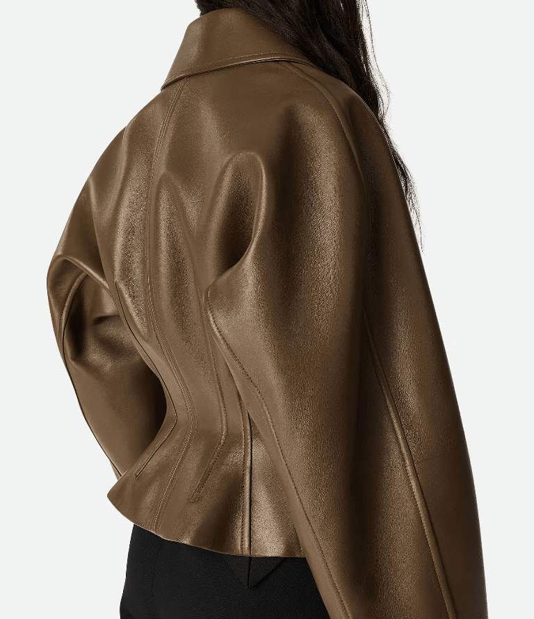 "Veste En Cuir Dark moss" BOTTEGA VENETA