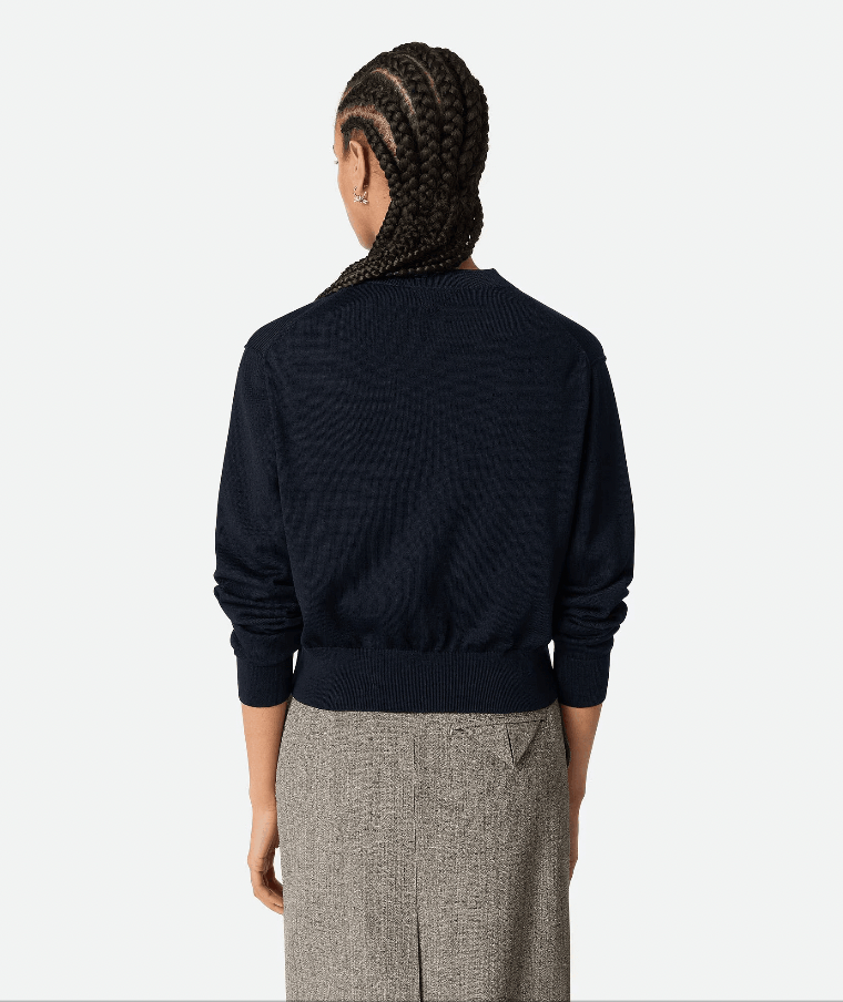 "Twinset en coton et viscose Navy" BOTTEGA VENETA