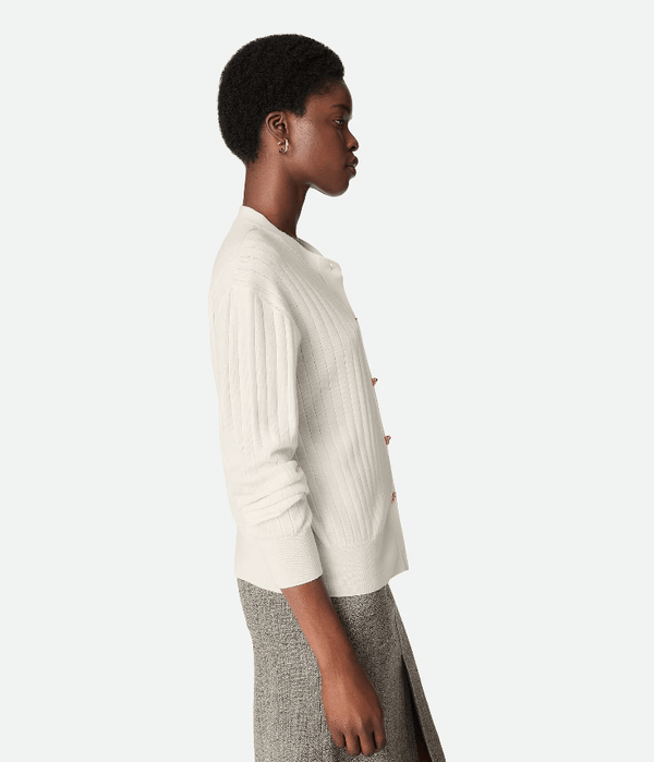 Light jacket with beige belt BOTTEGA VENETA
