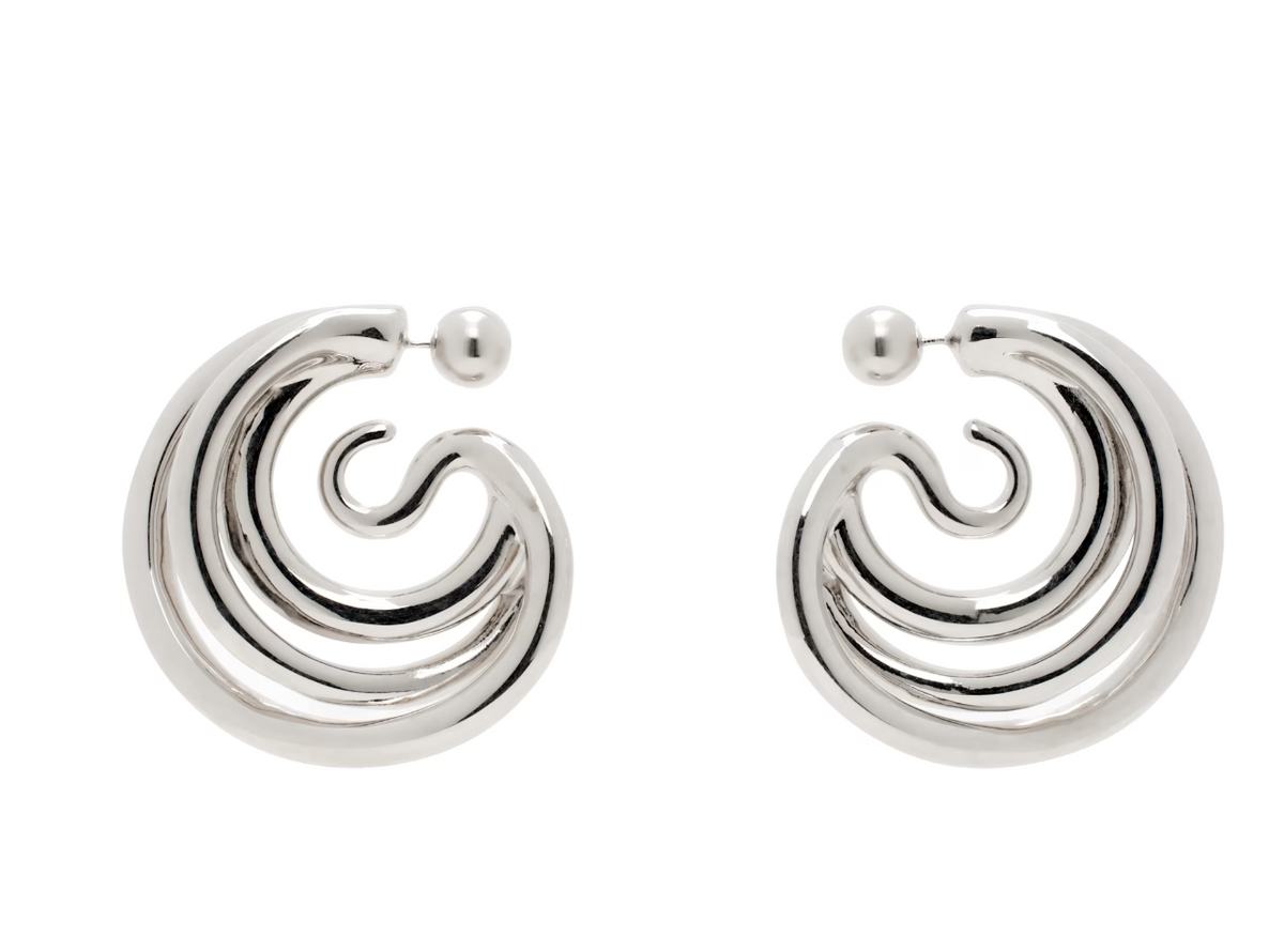 Boucles D'oreilles Modernistes En Altuglass Multicolore - Très Bon état, Fermoir Clips
