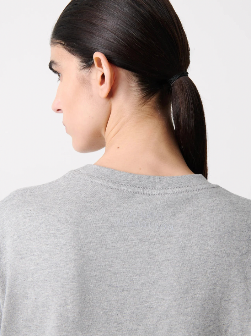 "Marine T-Shirt Grey marl" STUDIO NICHOLSON