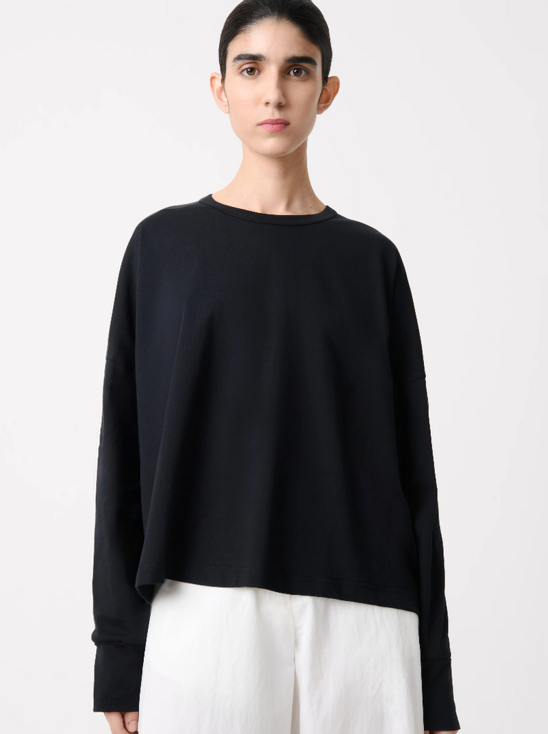 "Loop Long Sleeve T-Shirt  Black" STUDIO NICHOLSON
